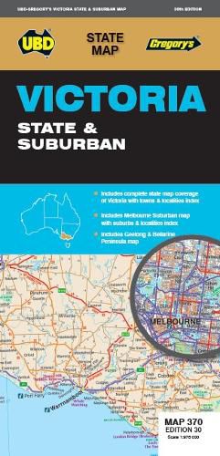 Victoria State & Suburban Map 370 30th