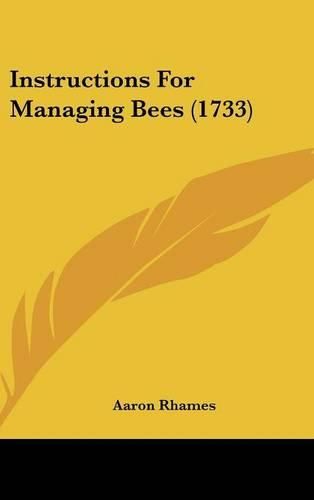 Cover image for Instructions for Managing Bees (1733)