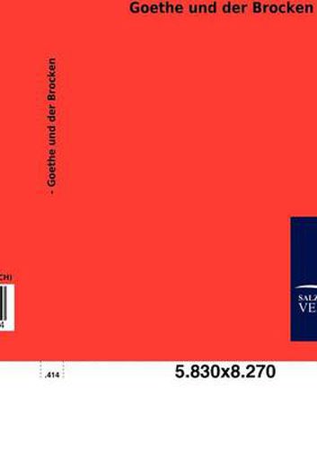 Cover image for Goethe und der Brocken