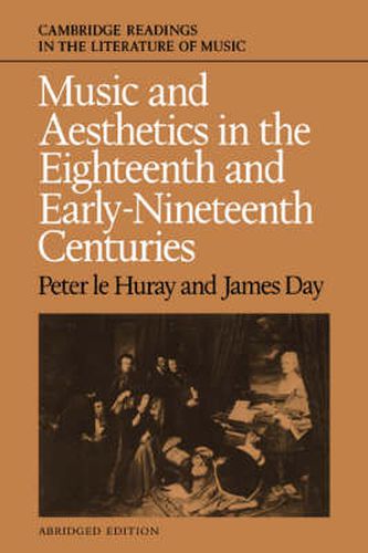 Cover image for Music and Aesthetics in the Eighteenth and Early Nineteenth Centuries