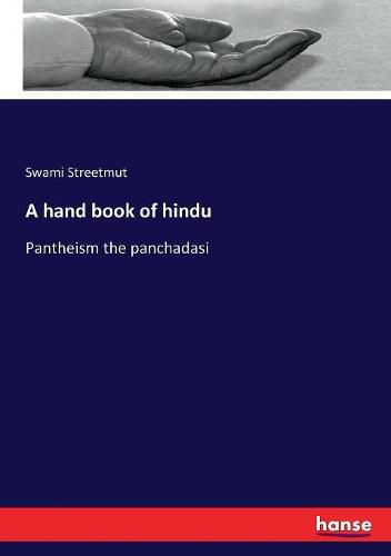 Cover image for A hand book of hindu: Pantheism the panchadasi