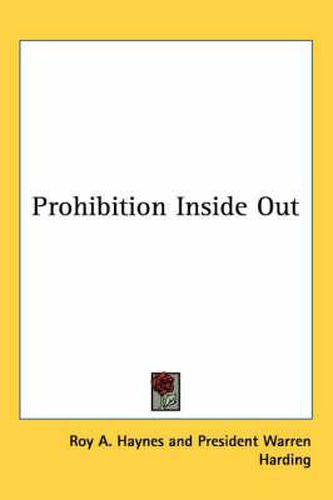 Cover image for Prohibition Inside Out