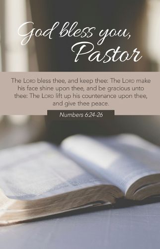 Cover image for Pastor Appreciation Bulletin: God Bless You, Pastor (Package of 100)