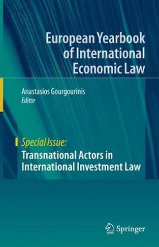 Cover image for Transnational Actors in International Investment Law