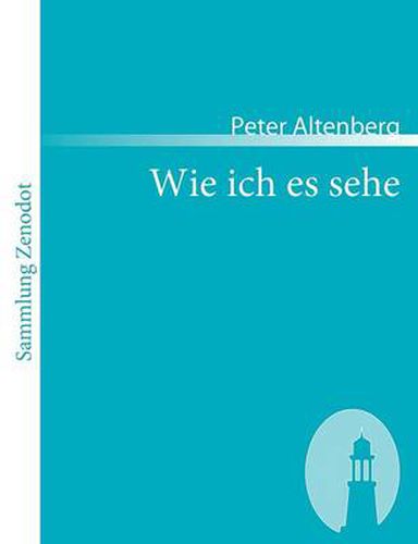 Cover image for Wie ich es sehe