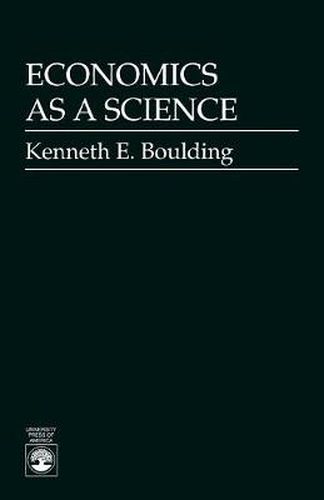 Cover image for Economics As a Science
