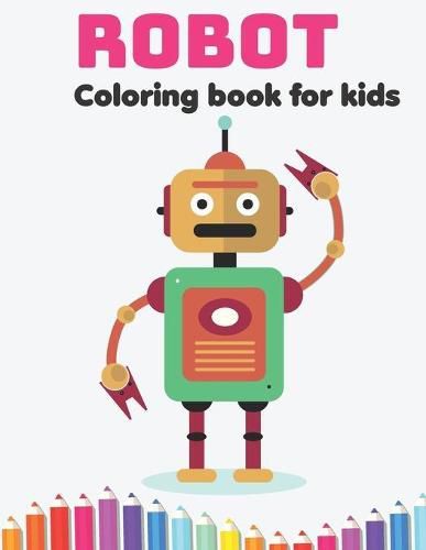 Cover image for Robot Coloring Book for Kids