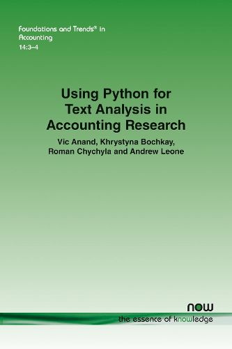 Cover image for Using Python for Text Analysis in Accounting Research