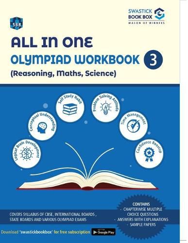 Cover image for All in One Olympiad Workbook for Reasoning, Maths & Science - Class 3