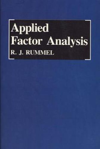 Cover image for Applied Factor Analysis