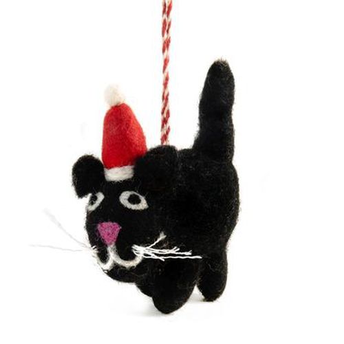 Blackie Cat Felt Decoration