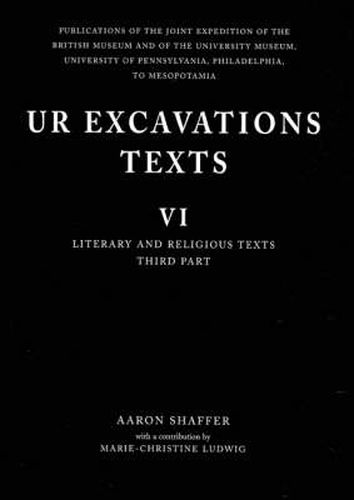 Cover image for Ur Excavation Texts: Literary and Religious Texts