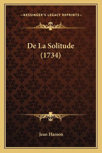 Cover image for de La Solitude (1734)