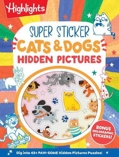 Cover image for Super Sticker Cats & Dogs Hidden Pictures