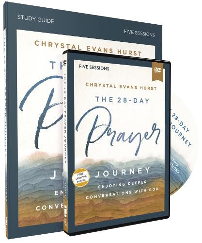 Cover image for The 28-Day Prayer Journey Study Guide with DVD: Enjoying Deeper Conversations with God