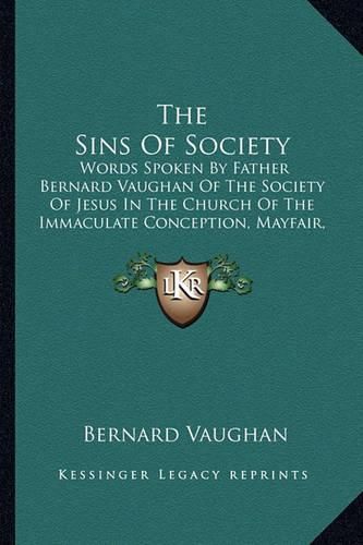 Cover image for The Sins Of Society