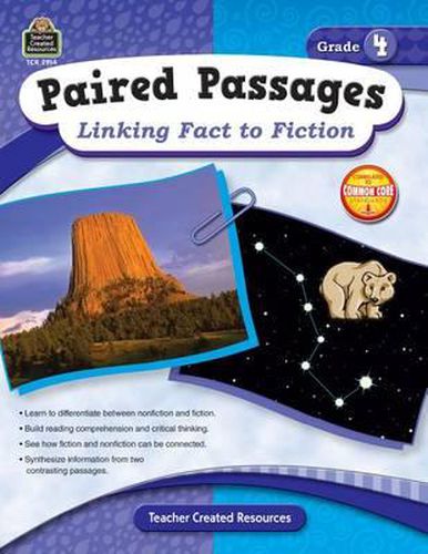 Cover image for Paired Passages: Linking Fact to Fiction Grade 4