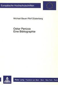 Cover image for Oskar Panizza. Eine Bibliographie