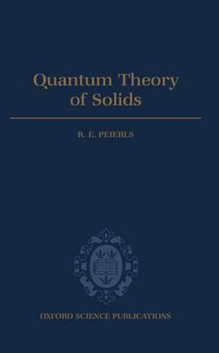 Cover image for Quantum Theory of Solids