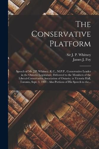 Cover image for The Conservative Platform [microform]