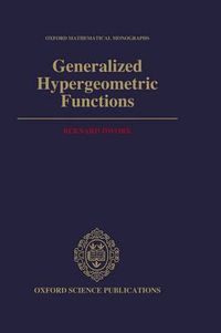 Cover image for Generalized Hypergeometric Functions