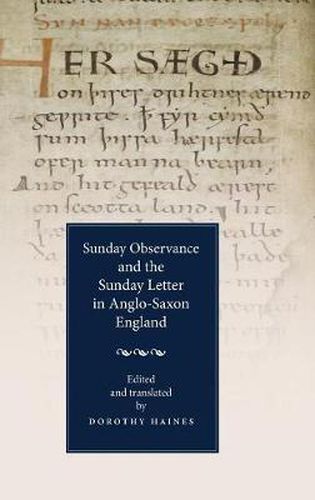 Cover image for Sunday Observance and the Sunday Letter in Anglo-Saxon England