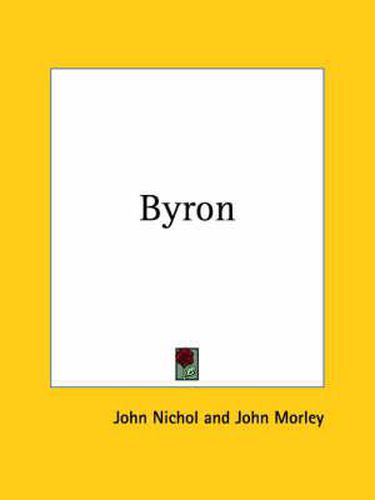 Cover image for Byron (1908)