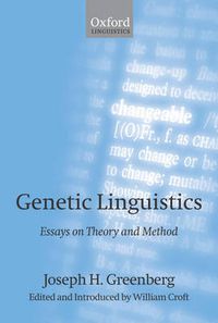 Cover image for Genetic Linguistics: Essays on Theory and Method