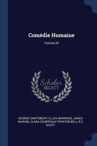 Cover image for Comï¿½die Humaine; Volume 34