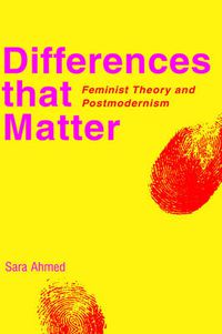 Cover image for Differences that Matter: Feminist Theory and Postmodernism