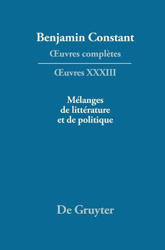 Melanges de Litterature Et de Politique