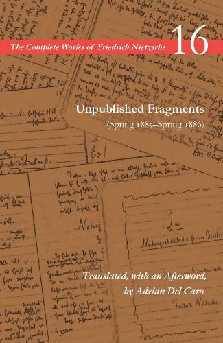 Cover image for Unpublished Fragments (Spring 1885-Spring 1886): Volume 16