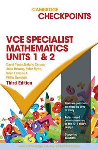 Cover image for Cambridge Checkpoints VCE Specialist Maths Units 1 and 2