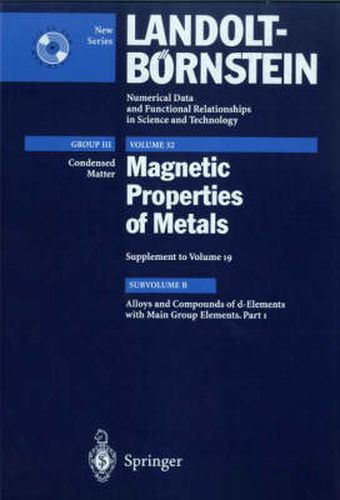 Cover image for Alloys and Compounds of d-Elements with Main Group Elements. Part 1