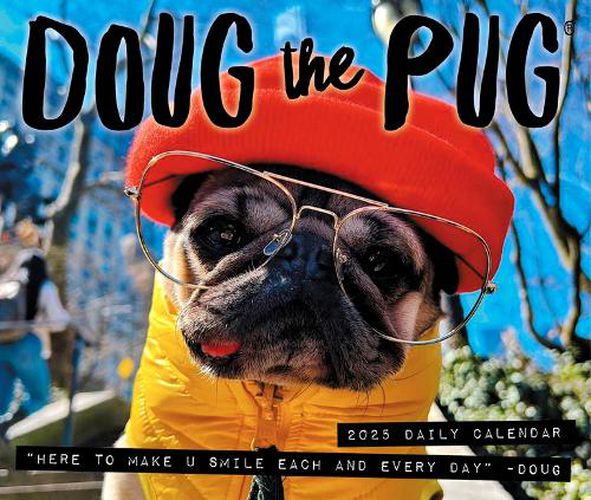 Doug the Pug 2025 6.2 X 5.4 Box Calendar-USA