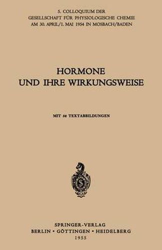 Cover image for Hormone Und Ihre Wirkungsweise