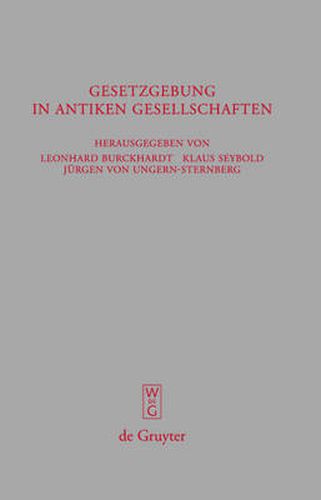 Cover image for Gesetzgebung in antiken Gesellschaften