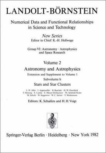 Cover image for Stars and Star Clusters / Sterne und Sternhaufen