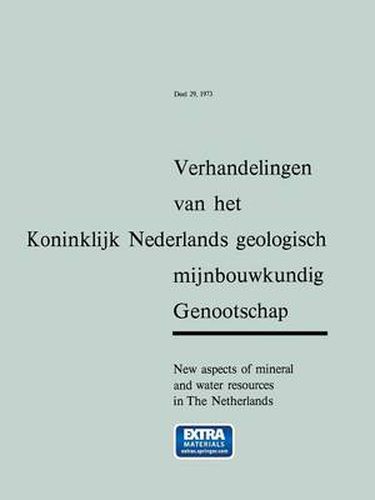 Cover image for New Aspects of Mineral and Water Resources in the Netherlands