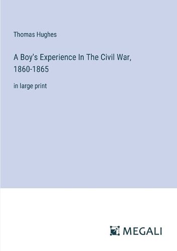 Cover image for A Boy's Experience In The Civil War, 1860-1865