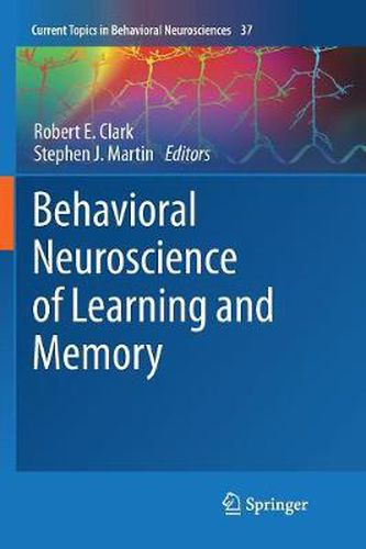 Cover image for Behavioral Neuroscience of Learning and Memory