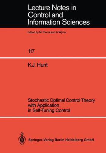 Cover image for Stochastic Optimal Control Theory with Application in Self-Tuning Control