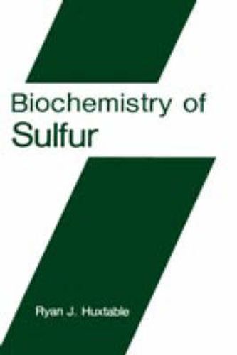 Cover image for Biochemistry of Sulfur