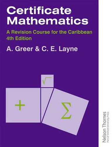 Cover image for Certificate Mathematics - A Revision Course for the Caribbean