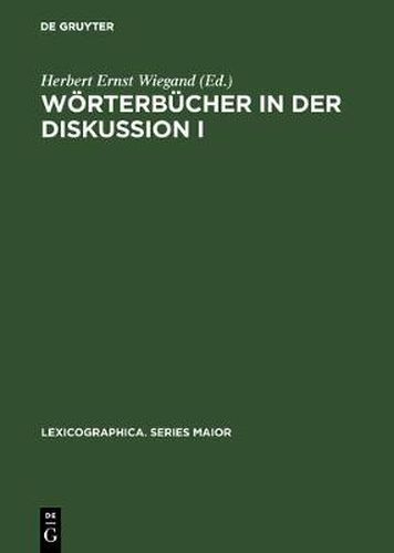 Woerterbucher in der Diskussion I