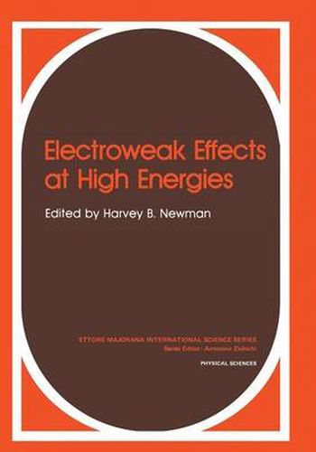 Cover image for Electroweak Effects at High Energies