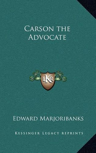 Cover image for Carson the Advocate