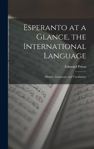 Cover image for Esperanto at a Glance, the International Language