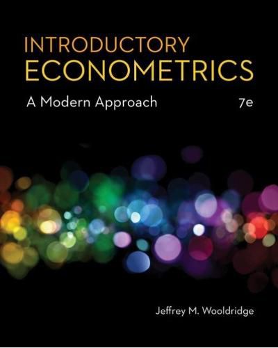 Introductory Econometrics: A Modern Approach