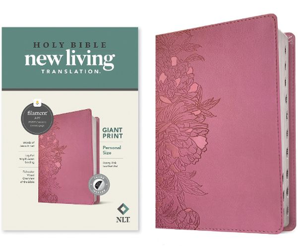 Cover image for NLT Personal Size Giant Print Bible, Filament Edition, Pink